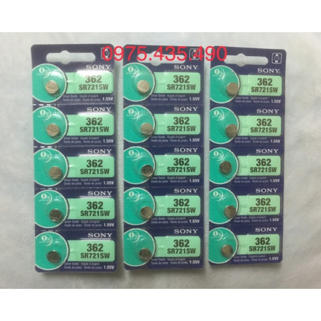 Pin SR721SW Sony - 362 Vỉ 5 Viên Made in Japan