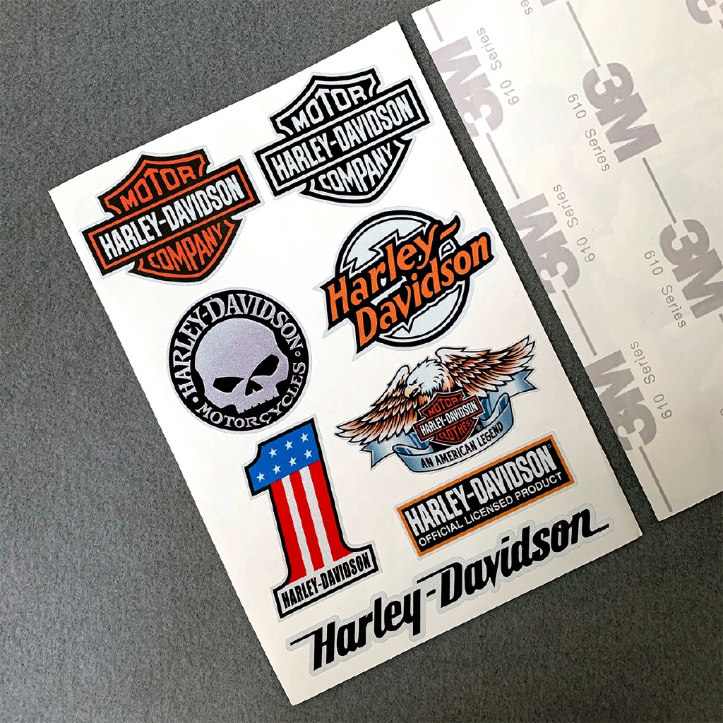 Decal 3m Logo Harley-Davidson Trang Trí Xe Mô Tô