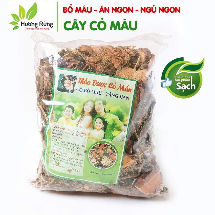 [BỔ MÁU - TĂNG CÂN] Thảo dược CỎ MÁU 1kg, ĐỦ VỊ gồm cỏ máu, huyết đằng, bè me, kha cúc, lạc tiên, cỏ béo, cỏ gia truyền