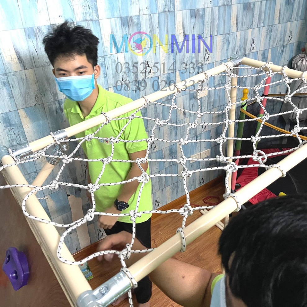 Phụ kiện Võng lưới - Xà đu đa năng Satech - Chưa bao gồm khung vận động cho bé