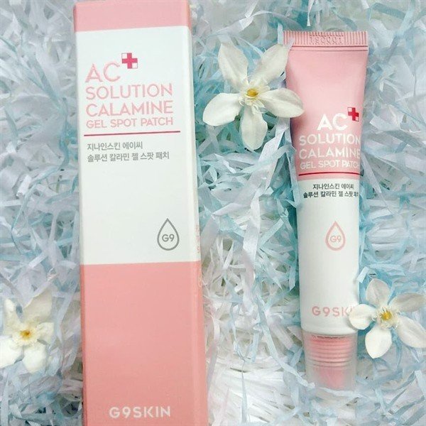 KEM GIẢM MỤN, GIÚP GIẢM SƯNG, LÀM DỊU NỐT MỤN HIỆU QUẢ G9SKIN AC SOLUTION CALAMINE GEL SPOT PATCH 20G CHÍNH HÃNG - 9876