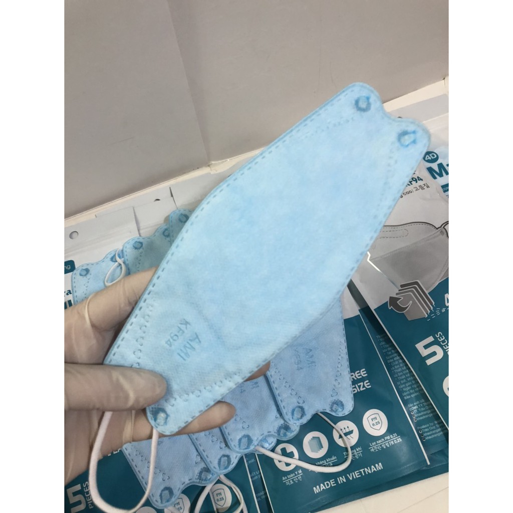 Set 10 Chiếc Khẩu trang 4D KF94 AMI MASK Chống Bụi Mịn Kháng Khuẩn Cao Cấp Hàn Quốc
