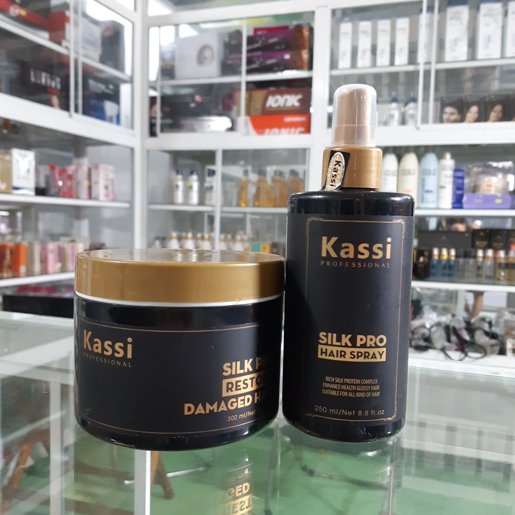 Combo hấp dầu & sữa dưỡng tóc Kassi
