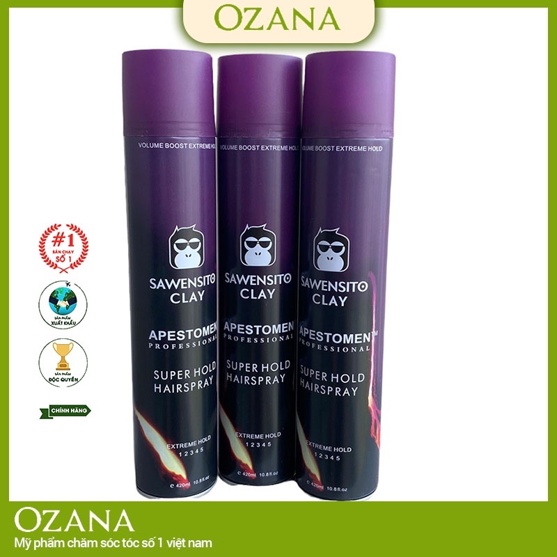 Gôm Xịt Tóc, Keo Xịt Tóc Volcanic Clay . Tạo Kiểu Và Giữ Nếp Cho Tóc. HÀNG CHÍNH HÃNG MN24