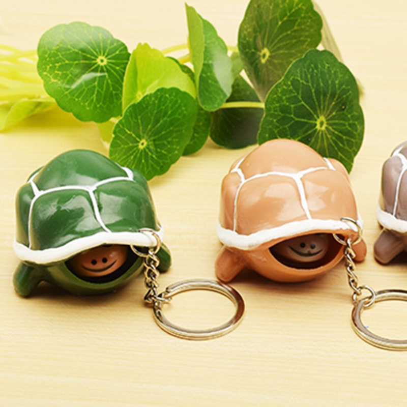 Móc Khóa Gắn Hình Rùa Bông Đáng Yêu Trang Trí Túi Xách