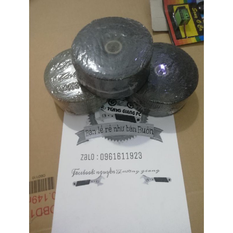 vải quấn cổ pô chống nóng  oto xe máy 10m màu đen