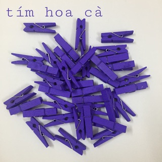 COMBO KẸP GỖ MÀU MÈ  10 CÁI