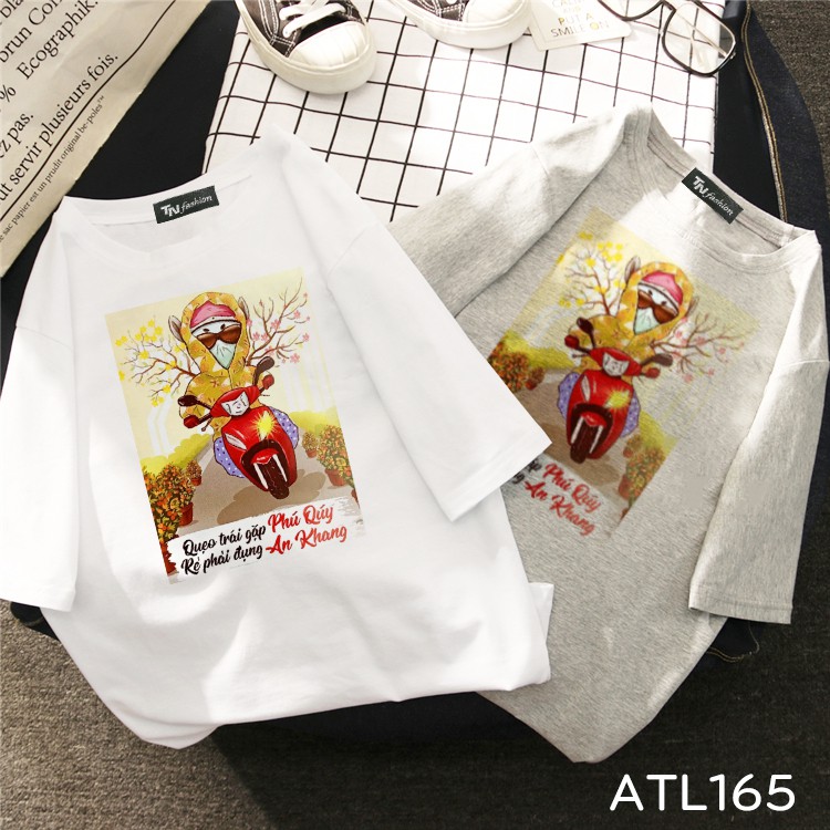 ATL165 Có size 7XL Áo thun unisex tay lỡ hình chuột ninja lead