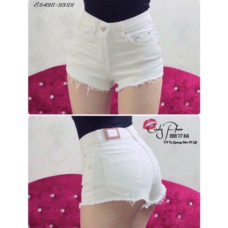 Quần short nữ 🍓🍓quần đùi nữ🍓🍓 chất kaki jean co dãn lưng cao về hai màu trắng đen, stye ulzzang,HANHMAI2001