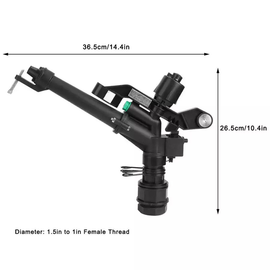 Béc tưới phun mưa cánh đập bán kính lớn có chỉnh góc chân 49mm(1-1/2)