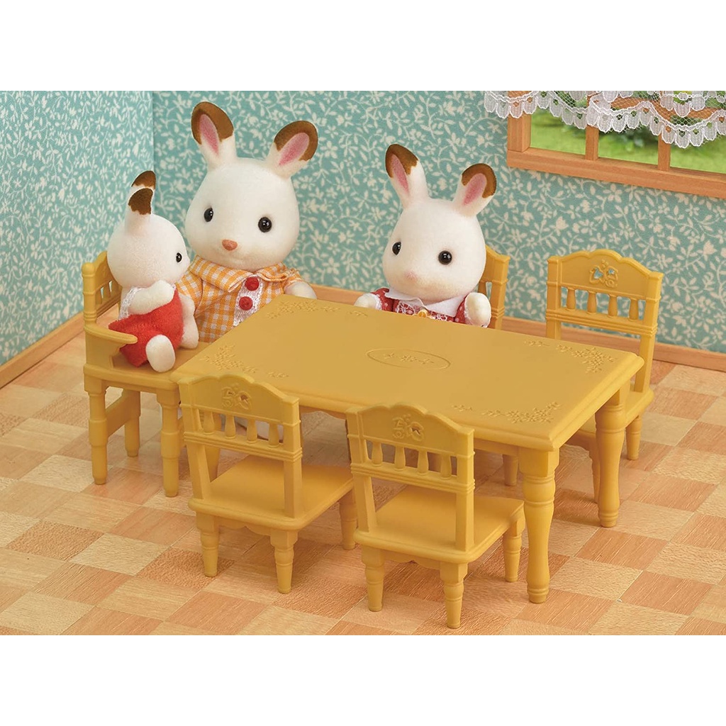 Đồ Chơi Sylvanian Families Bộ Bàn Ghế Ăn Dining Table n Chairs