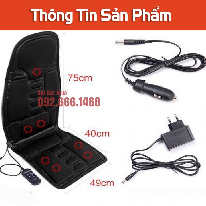 Nệm masage toàn thân đa năng siêu tiện ích ( bảo hành 1 đổi 1 )