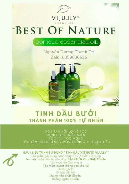 Tinh Dầu Bưởi  Dầu Gội Bưởi  Dầu Xả Hoa Cúc Vi Jully Kích Thích Mọc Tóc Làm Dài Trị Rụng Tóc | BigBuy360 - bigbuy360.vn