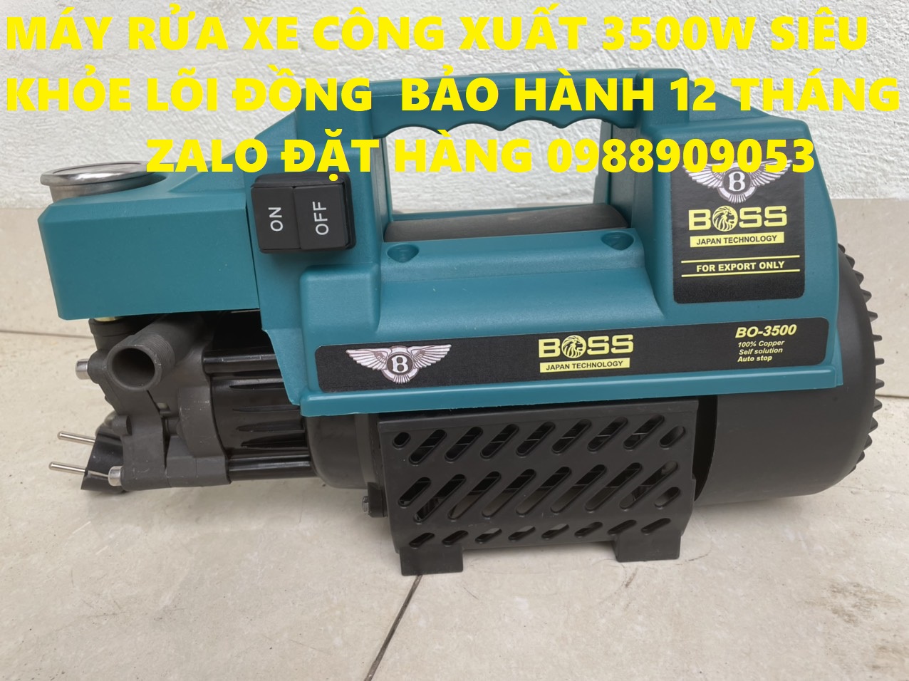 Máy rửa xe  áp lực cao, công suất lớn 3500W