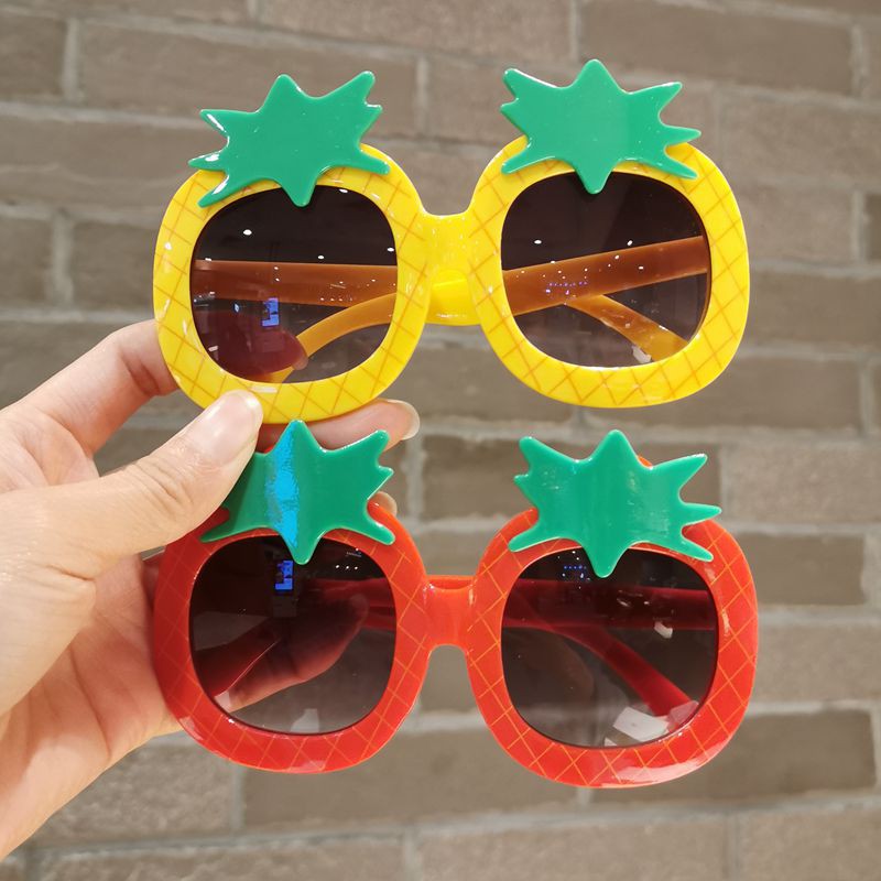 Children's Glasses Small Baby Summer Travel Sunglasses Men And Girls Cute Pineapple Aging Photo Sunglasses