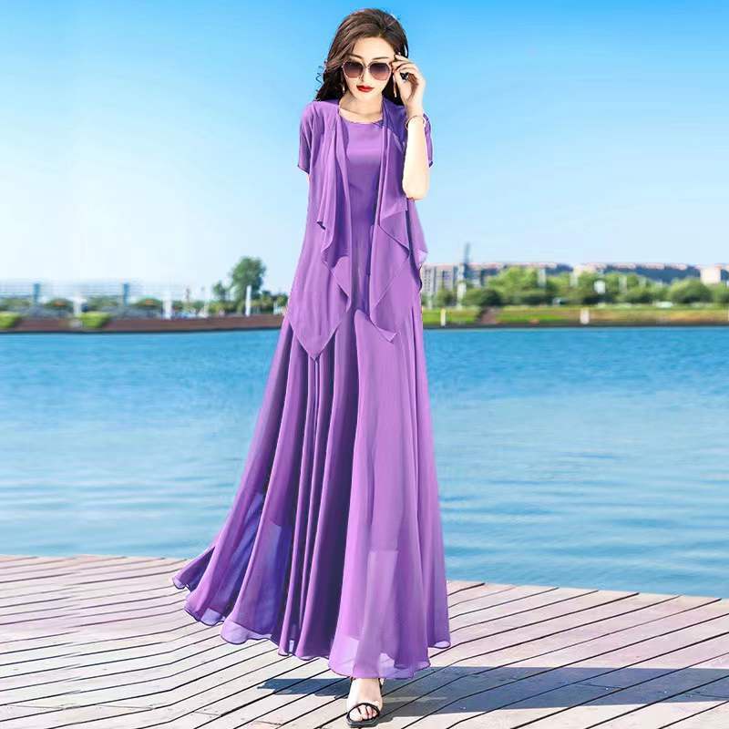 Đầm Dài Hai Mảnh Dáng Ôm Thời Trang Dành Cho Nữ
