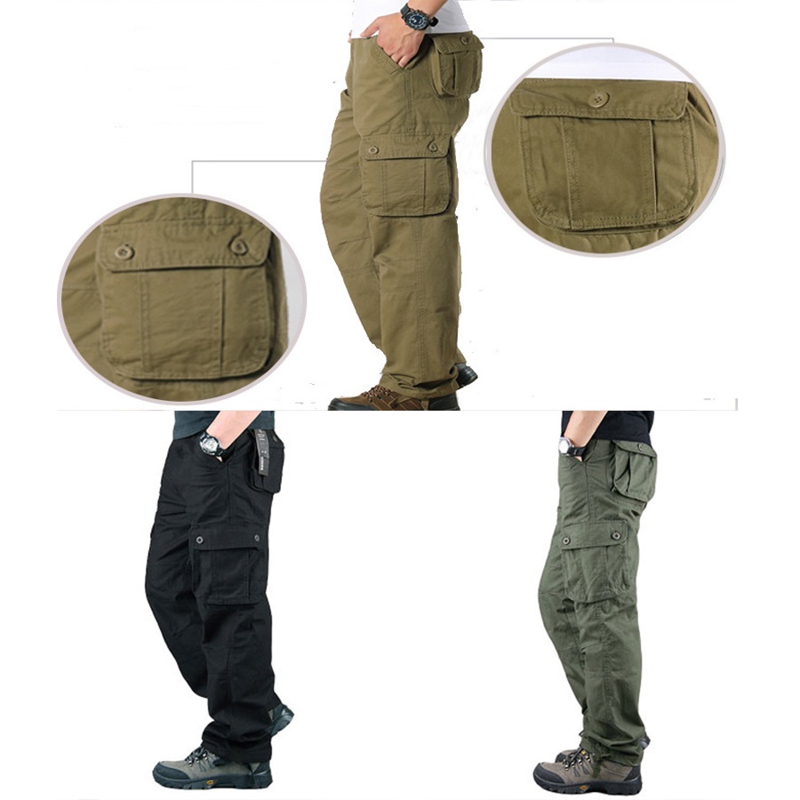 QUẦN DÀI NHIỀU TÚI HỘP COTTON M25 PHONG CÁCH MẠNH MẼ