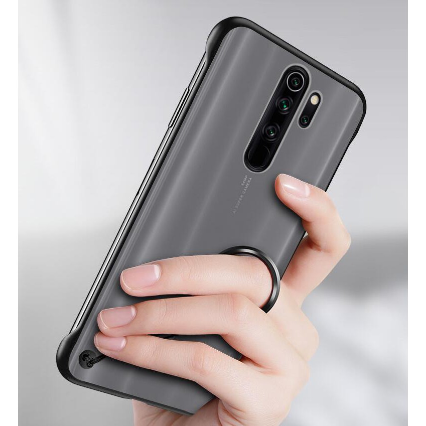 Ốp điện thoại silicone mềm + nhựa cứng chống rơi cho Xiaomi Redmi Note 8 Pro