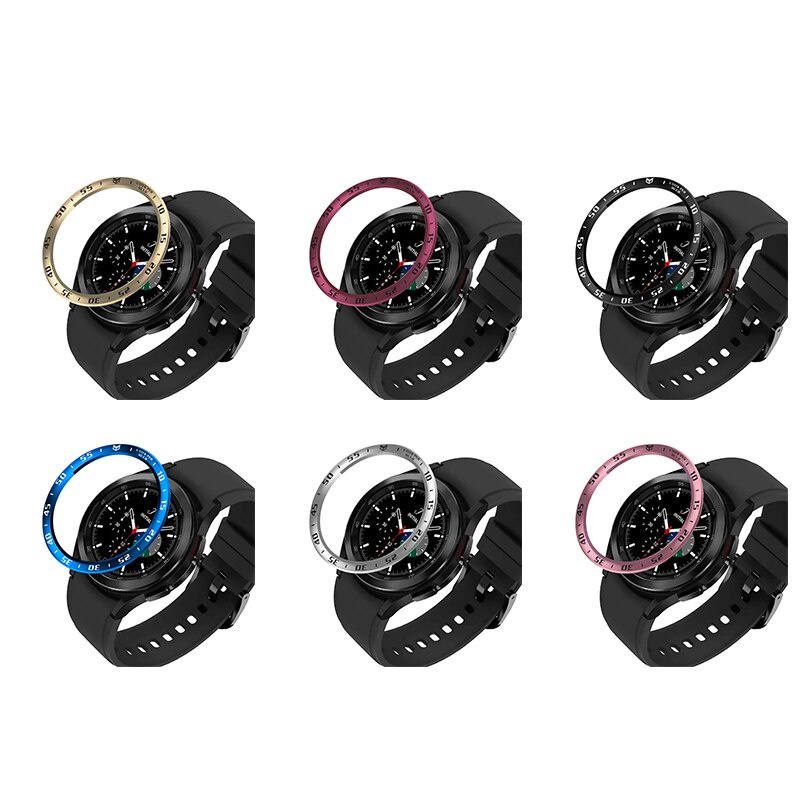 Khung thép không gỉ chất lượng cao bảo vệ đồng hồ thông minh Samsung Galaxy Watch 4 Classic 46mm