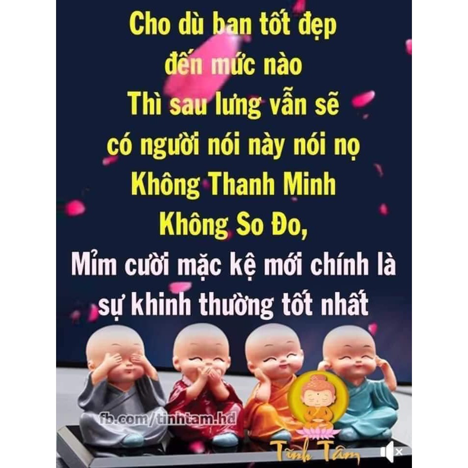 TRANG TRÍ XE 💕𝑭𝑹𝑬𝑬𝑺𝑯𝑰𝑷 💕Bộ Tượng Chú Tiểu Tứ Không - Phật Phong Thủy 4 Tư Thế - Trang Trí Xe Hơi