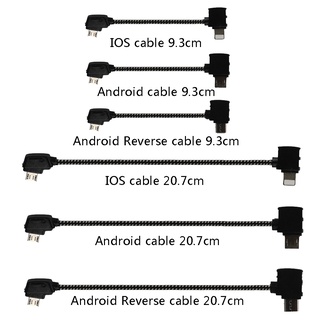 Cáp dữ liệu bộ điều khiển từ xa otg sang đầu nối máy tính bảng điện thoại micro usb typec ios mở rộng cho dji mavic mini / mini se / pro / air / mavic 2