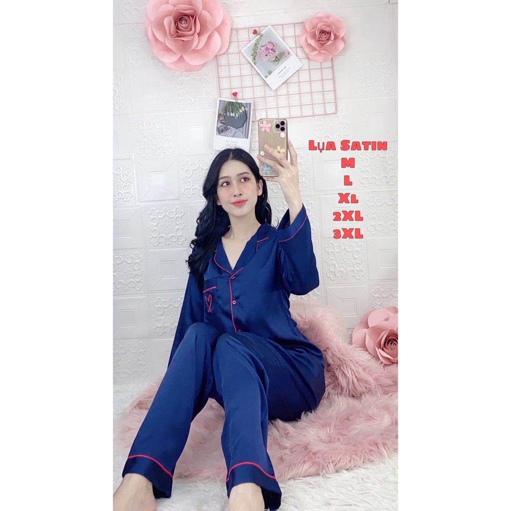 HÀNG CAO CẤP - SET ĐỒ BỘ LỤA SATIN DÀI | BigBuy360 - bigbuy360.vn