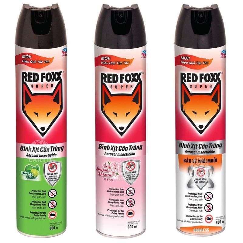 Bình xịt côn trùng red foxx 600ml
