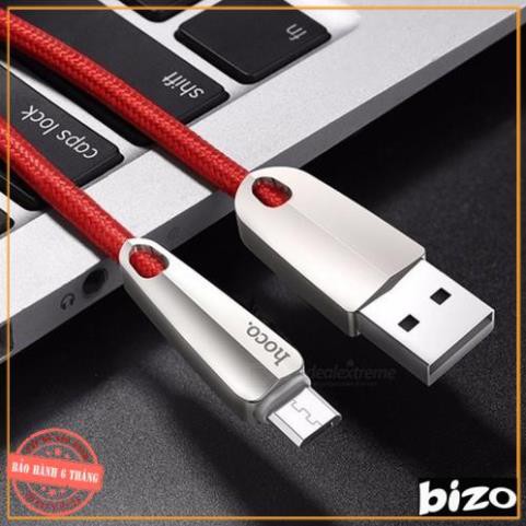 Cáp sạc nhanh tự ngắt, dây sạc samsung, lphone sạc nhanh tự ngắt HOCO U35 dài 1,2m