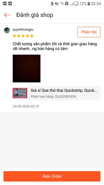 Giá sỉ Que thử thai Quickstrip, Quickseven