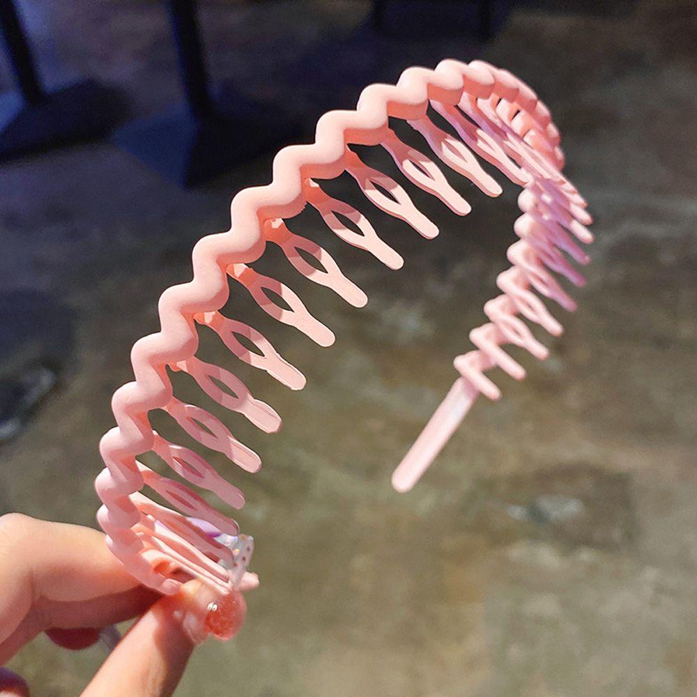 ANEMONE Băng Đô Cài Tóc Bằng Nhựa Màu Đất Thời Trang Cổ Điển Cho Bé Gái