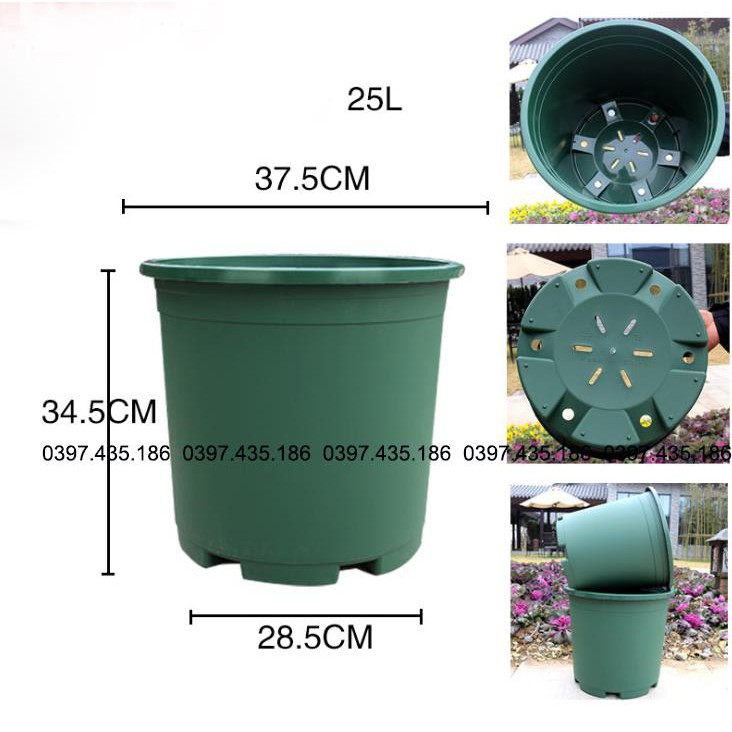Chậu nhựa ABS siêu bền 7gl