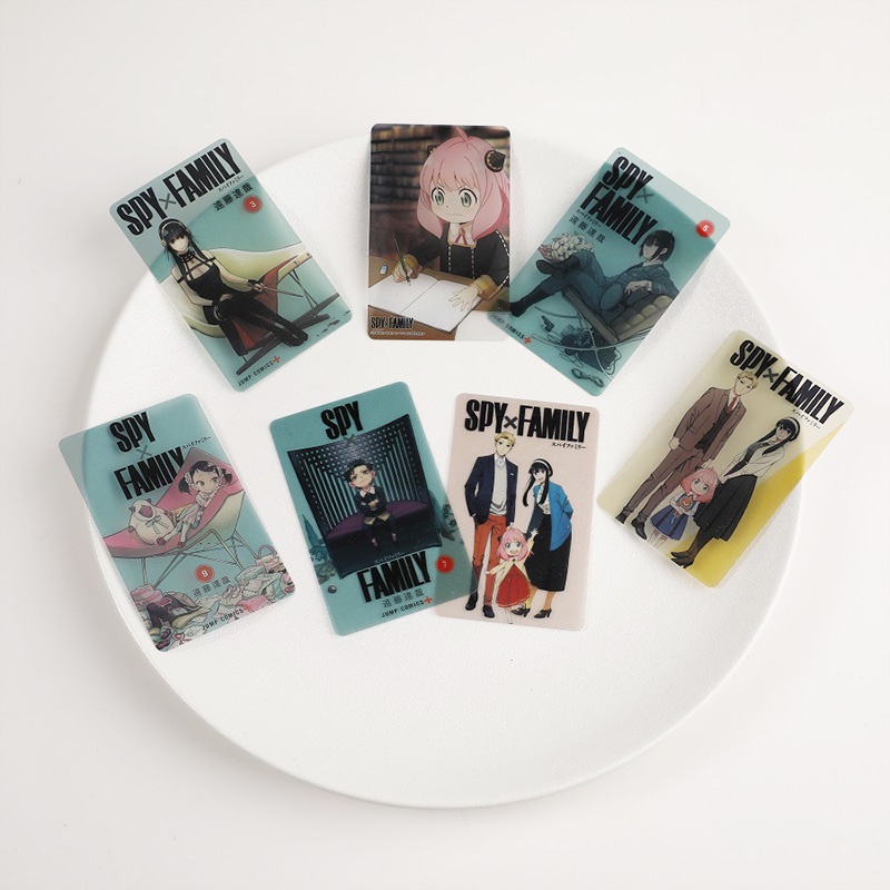 1 Tấm Thẻ Bài Anime SPY×FAMILY Anya Yor Forger Twilight Pvc Trong Suốt