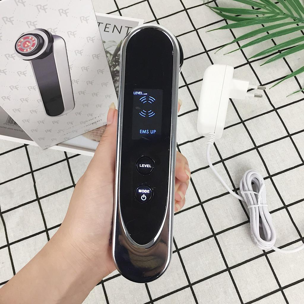 Máy Massage Mặt, Điện Di Đẩy Tinh Chất Nóng Lạnh Chăm Sóc Da Mặt Đa Chức Năng RF Radio Frequency Fig