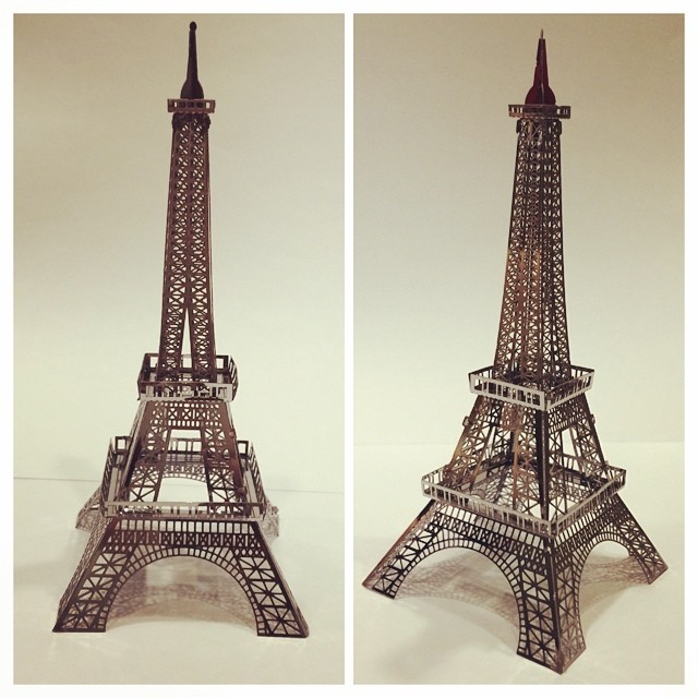 Mô Hình Lắp Ghép 3D Kim Loại Tự Ráp Tháp Eiffel - Chưa Lắp