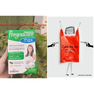 Túi xách LBM tặng kèm Vitamin bầu Pregnacare Max 84v