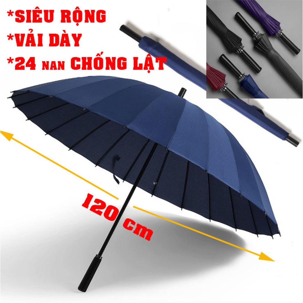 { XẢ 50% } Dù Đi Mưa Cỡ Lớn 24 Nan -Dù Cầm Tay Thái Lan, Ô nhật cao cấp , du lịch phượt - Ô Dù Đi Mưa Nắng Chống Thấm