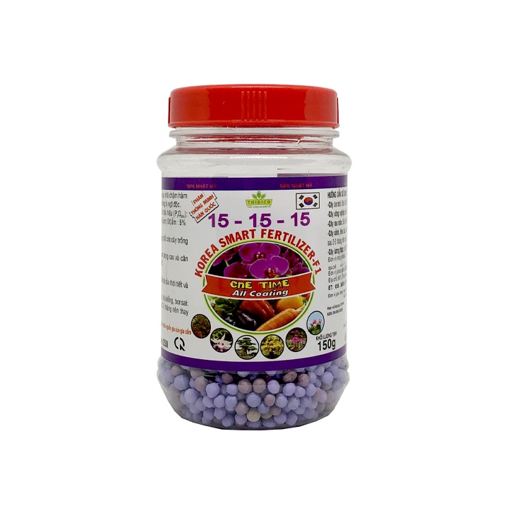 Phân tan chậm Hàn Quốc tím 15-15-15 150gram