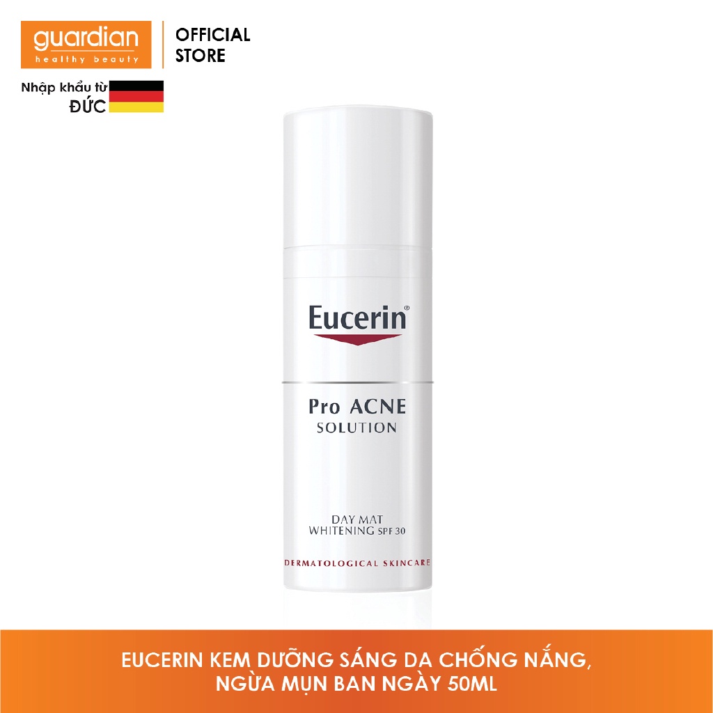 Kem Dưỡng Sáng Da Chống Nắng, Ngừa Mụn Ban Ngày Eucerin Pro Acne SPF30 50ml