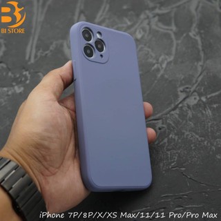 Ốp lưng silicone viền vuông cho iPhone