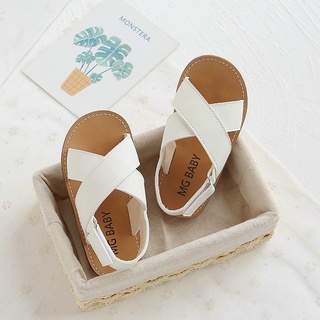 Sandal quai chéo da mềm bé trai