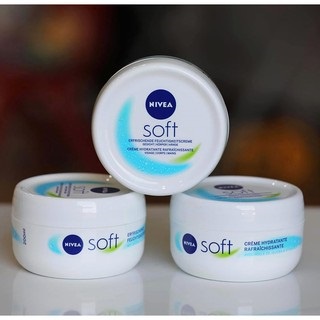 Kem dưỡng ẩm Nivea soft, chăm sóc da toàn thân, chống oxi hóa, duy trì độ ẩm và ngăn ngừa da bong tróc