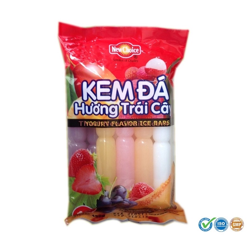 COMBO 10 CÂY KEM ĐÁ HƯƠNG TRÁI CÂY TUỔI THƠ