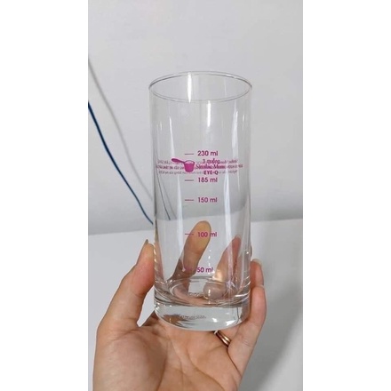 Set 2 cốc thuỷ tinh chia ml
