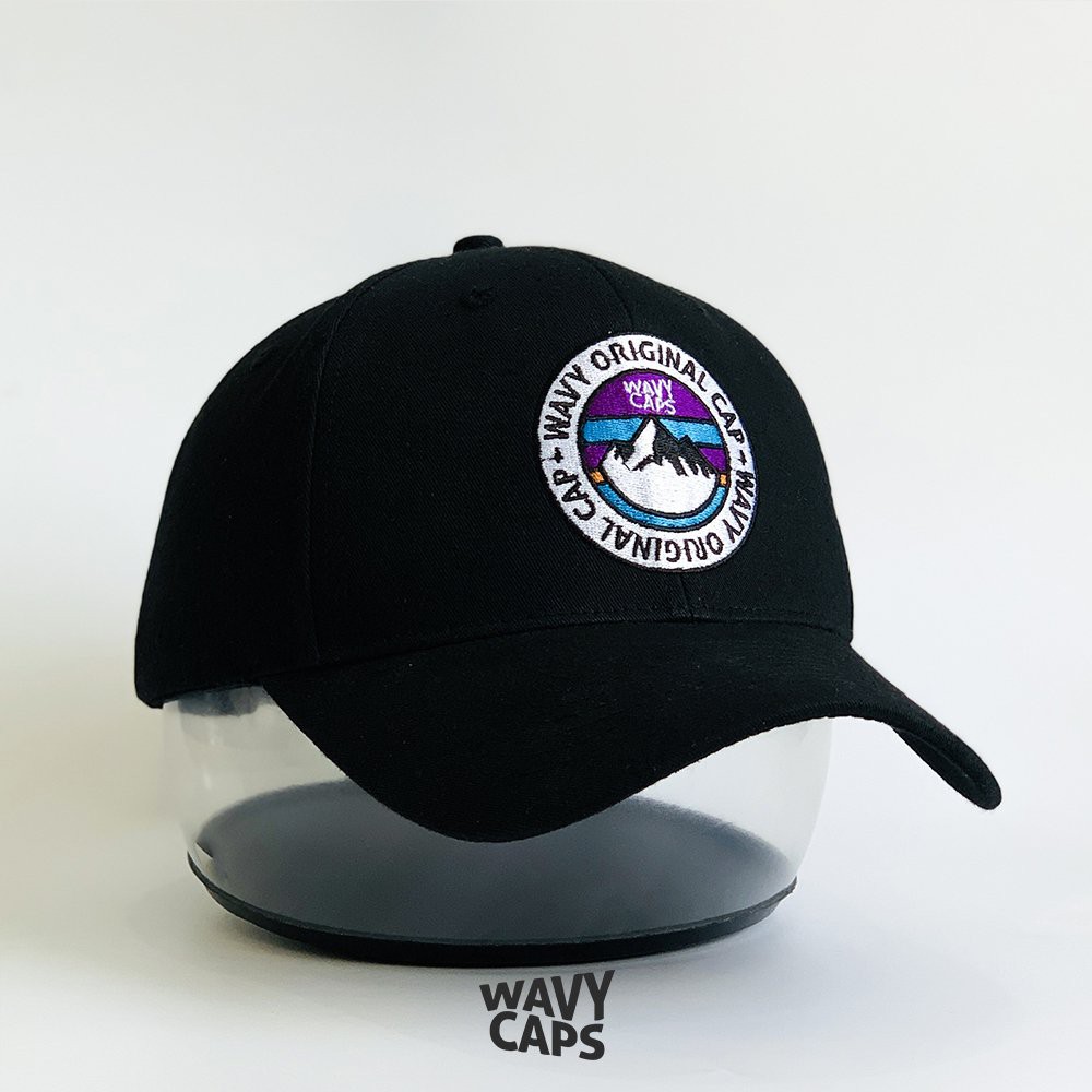 Mũ Lưỡi Trai Nón Kết Đen Logo Thêu Nổi Cá Tính WAVY CAPS AB-30129