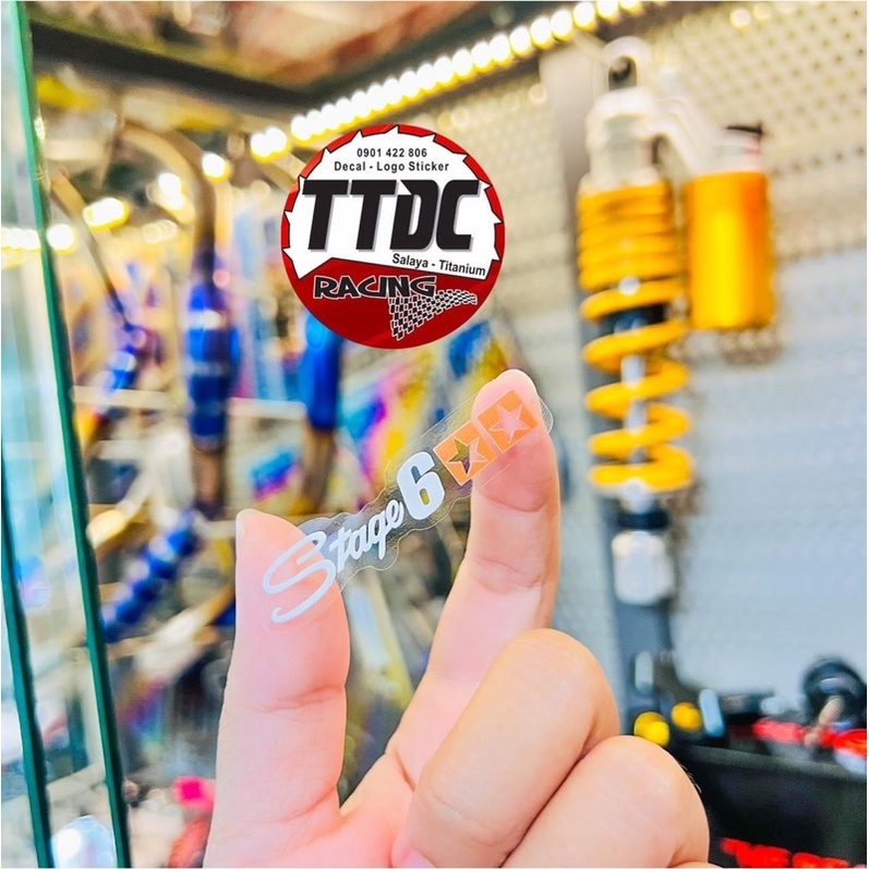 [ Giá 1 cặp ]Tem Sticker Uv mực nổi Stage6 nổi trên mọi nền màu✌