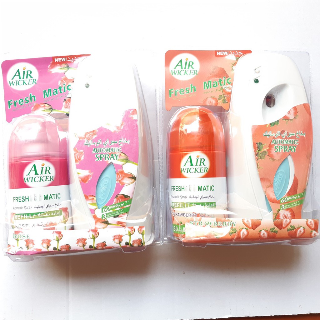 Máy xịt thơm phòng Air Freshener 250ml tặng kèm chai xịt AIR WICHKER - MITUHOME