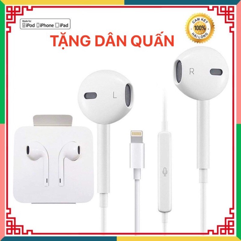 [Mã 2404EL10K giảm 10K đơn 20K] Tai Nghe cổng lightning cho các dòng IP từ IP 7 trở lên Bảo Hành 12 Tháng