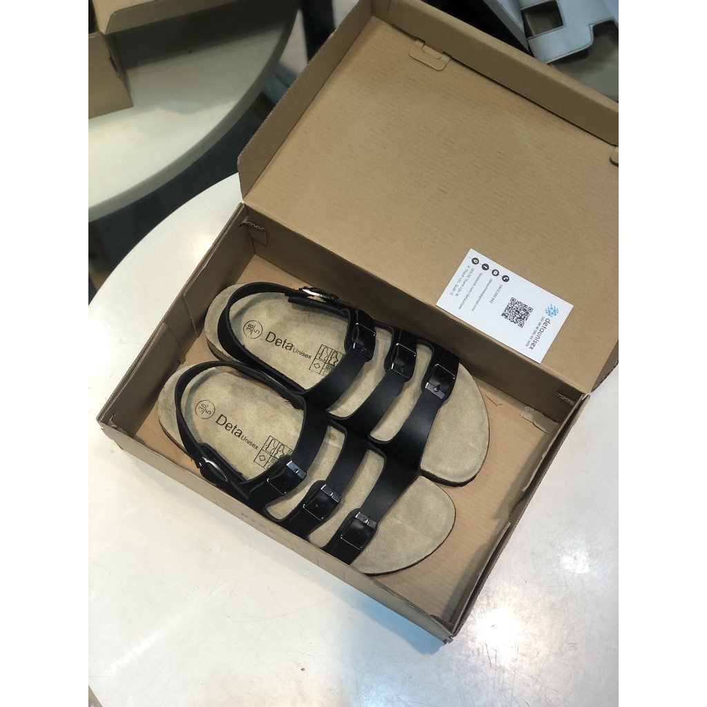 Giày Sandal Đế Trấu 3 Khóa Siêu Chắc Chắn Detaunisex Mã SATA31D