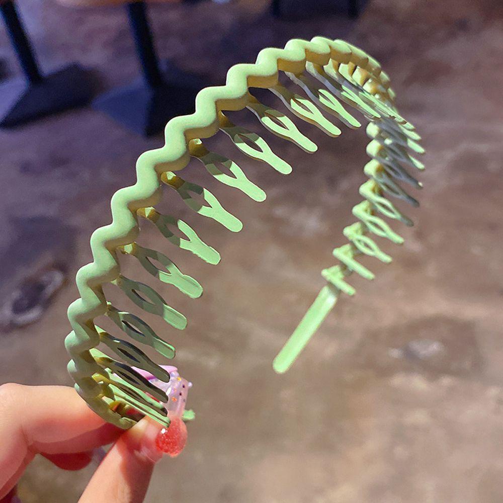 ANEMONE Băng Đô Cài Tóc Bằng Nhựa Màu Đất Thời Trang Cổ Điển Cho Bé Gái