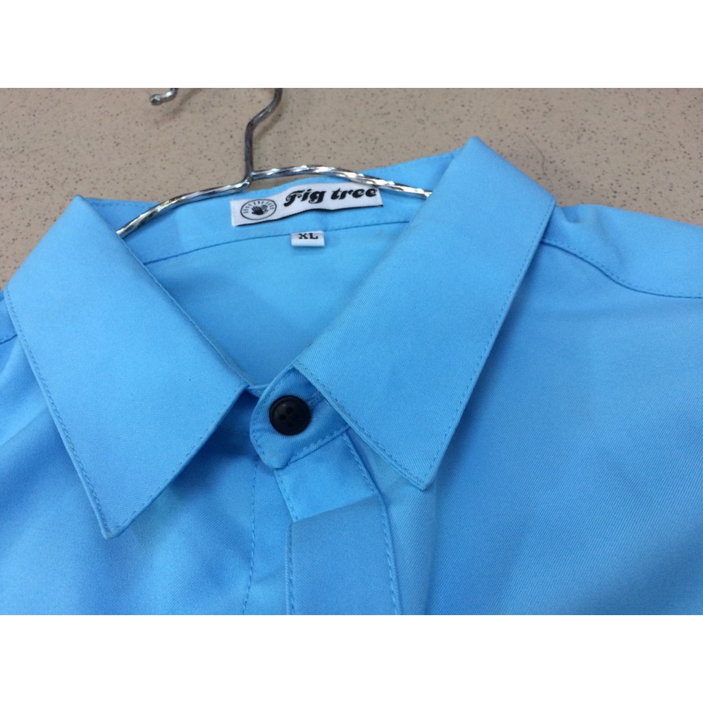 Áo Sơ Mi Nam Fig Tree Màu Xanh Ngọc Xmen